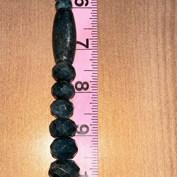 Teal apatite beaded necklace By Jay King - Picture 10 of 12